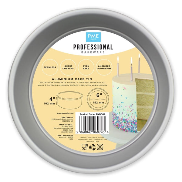 PME 4 Inch Deep Round Seamless Baking Tin