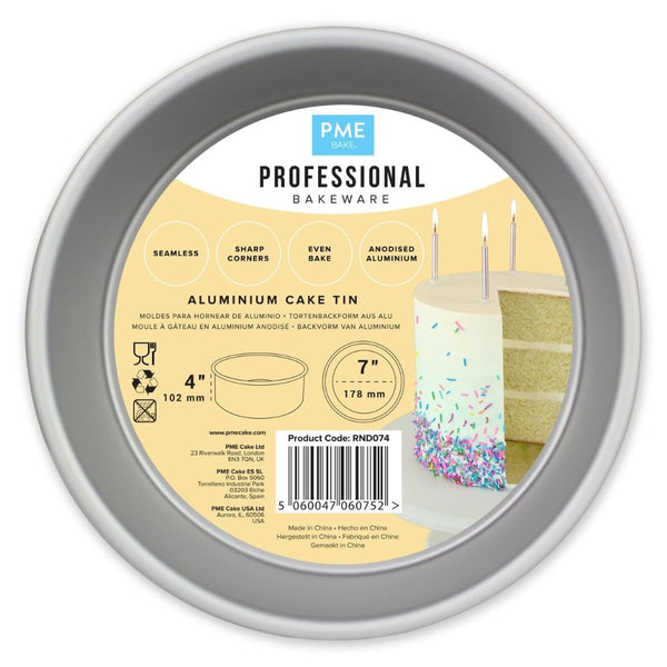 PME 4 Inch Deep Round Seamless Baking Tin