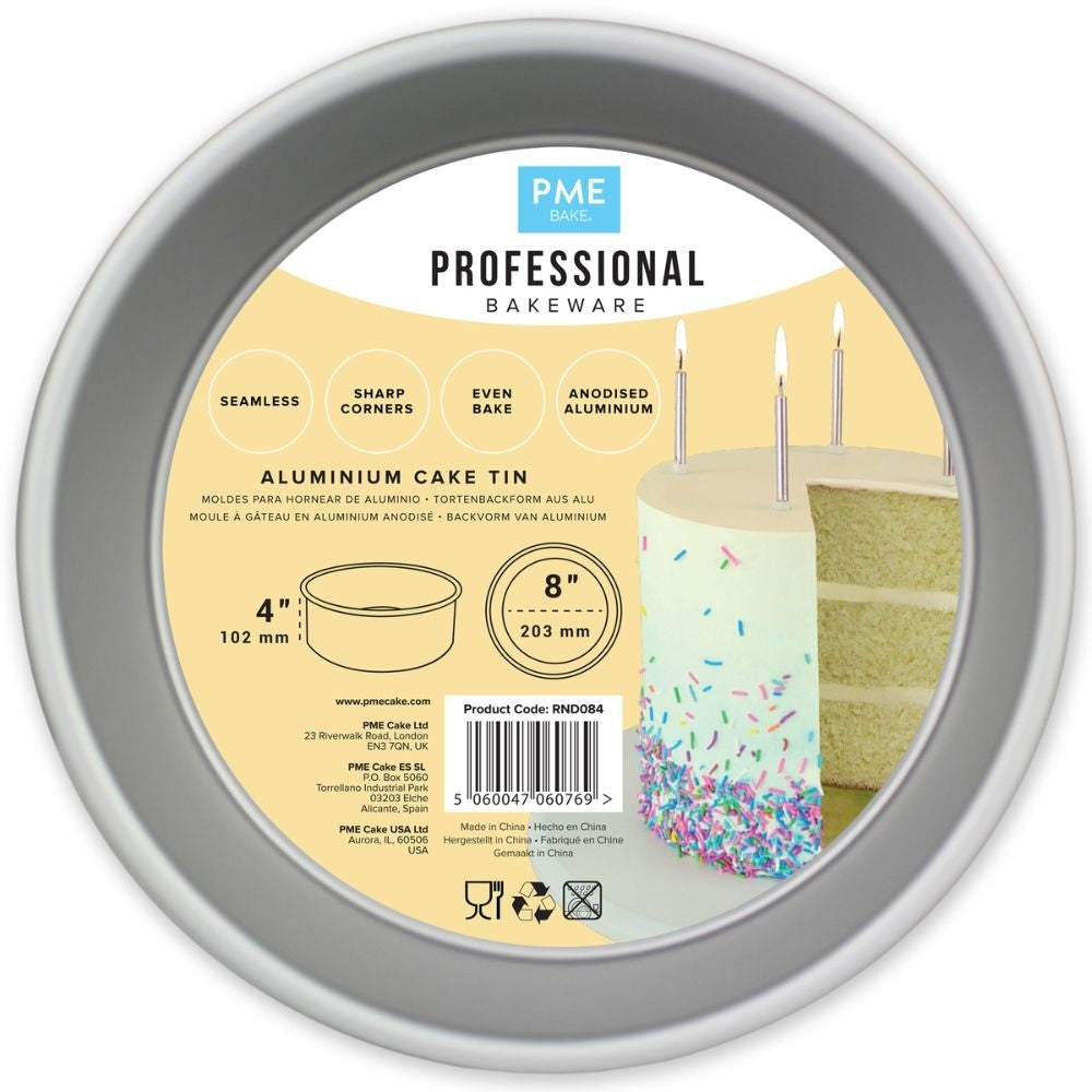 PME 4 Inch Deep Round Seamless Baking Tin