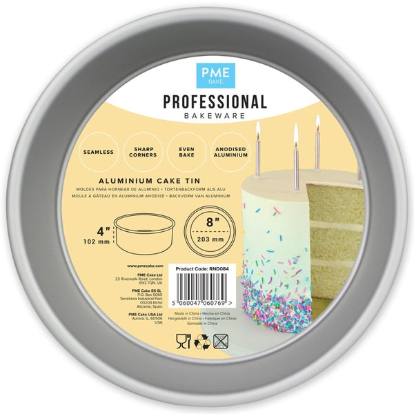PME 4 Inch Deep Round Seamless Baking Tin