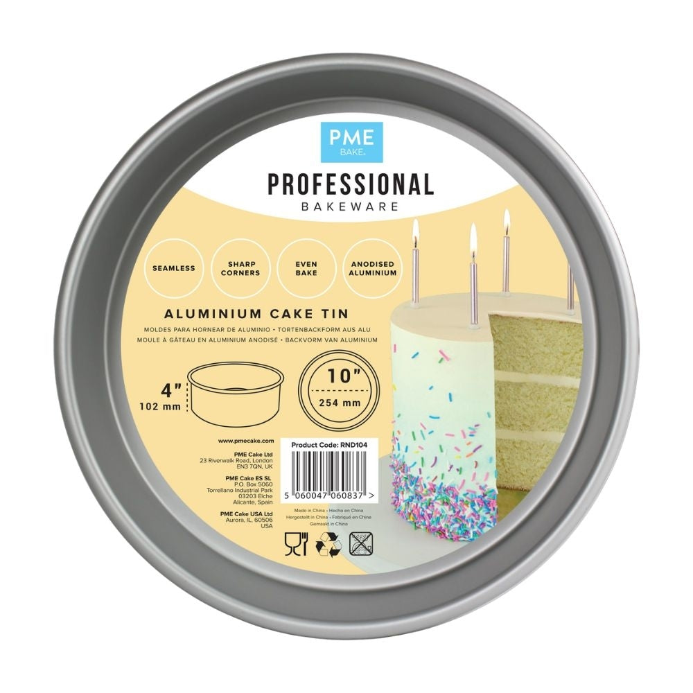 PME 4 Inch Deep Round Seamless Baking Tin