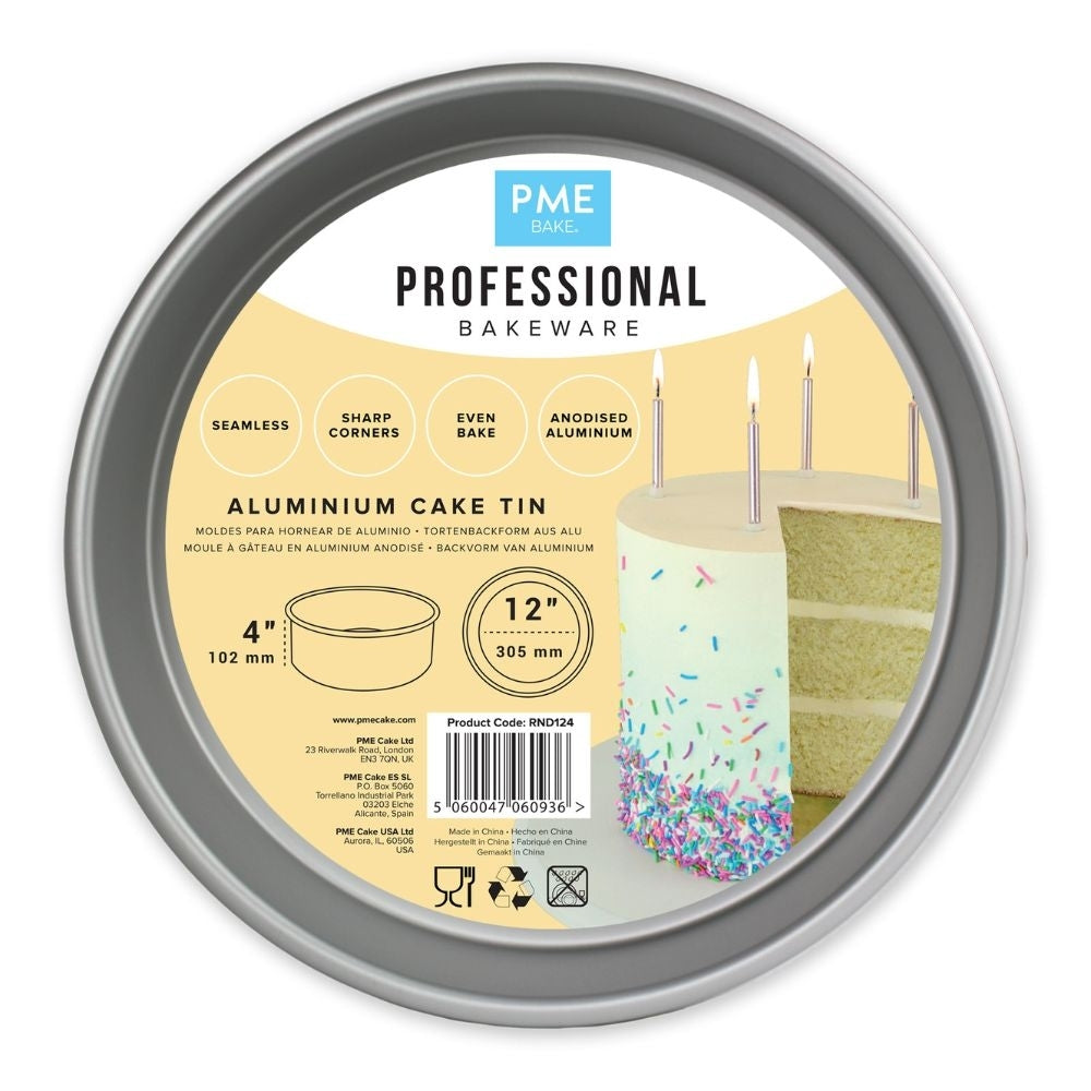 PME 4 Inch Deep Round Seamless Baking Tin