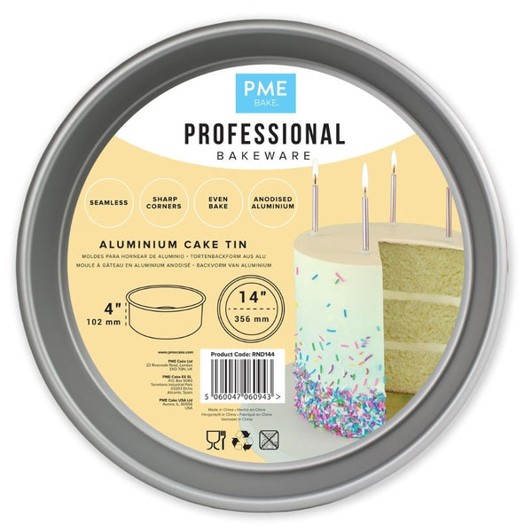PME 4 Inch Deep Round Seamless Baking Tin