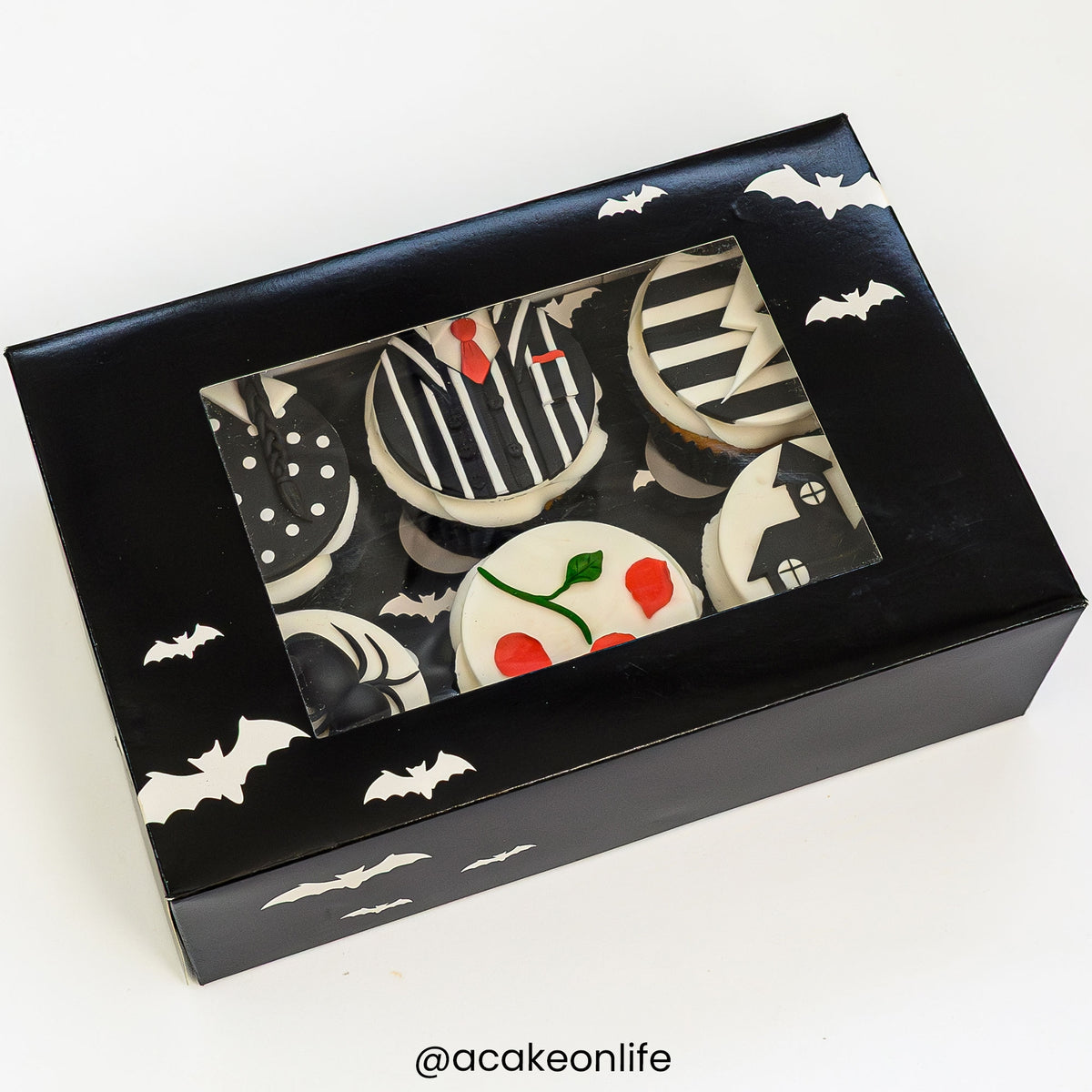 Simply Making Halloween Bat Satin Cupcake Box