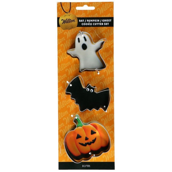 Wilton Bat, Pumpkin & Ghost Cookie Cutter Set