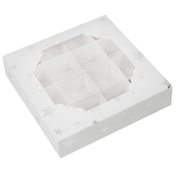 Simply Making Silver Stars Treat Box x 100 (16 Cavity)