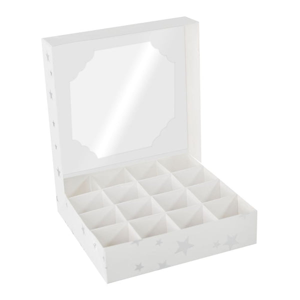 Simply Making Silver Stars Treat Box x 100 (16 Cavity)