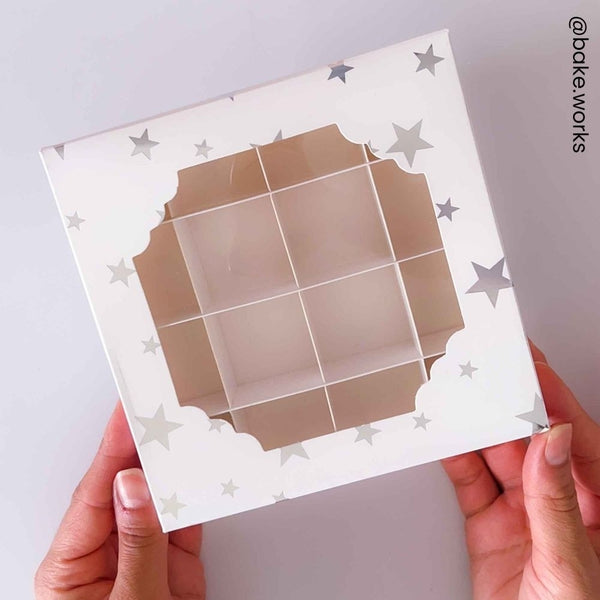 Simply Making Silver Stars Treat Box x 100 (16 Cavity)