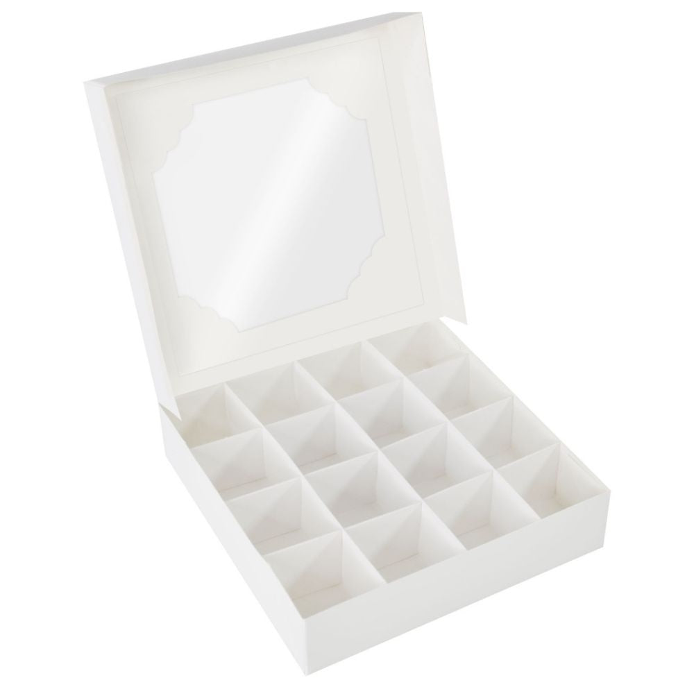 Simply Making White Treat Box x 100 (16 Cavity)