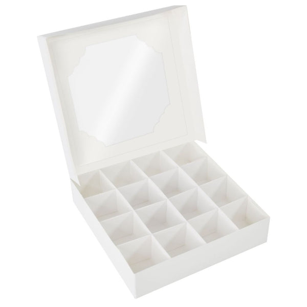 Simply Making White Treat Box x 100 (16 Cavity)