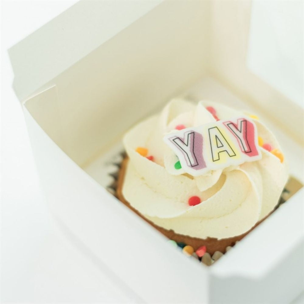 Culpitt Holds 1 White Cupcake Box With Window