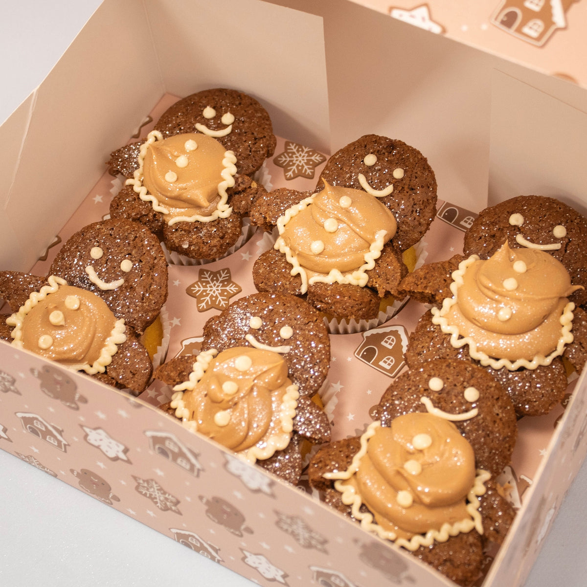Simply Making Gingerbread Cupcake Box - Pack Of 2