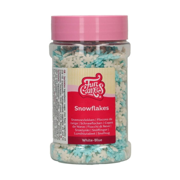 FunCakes Snowflakes White & Blue Sprinkles