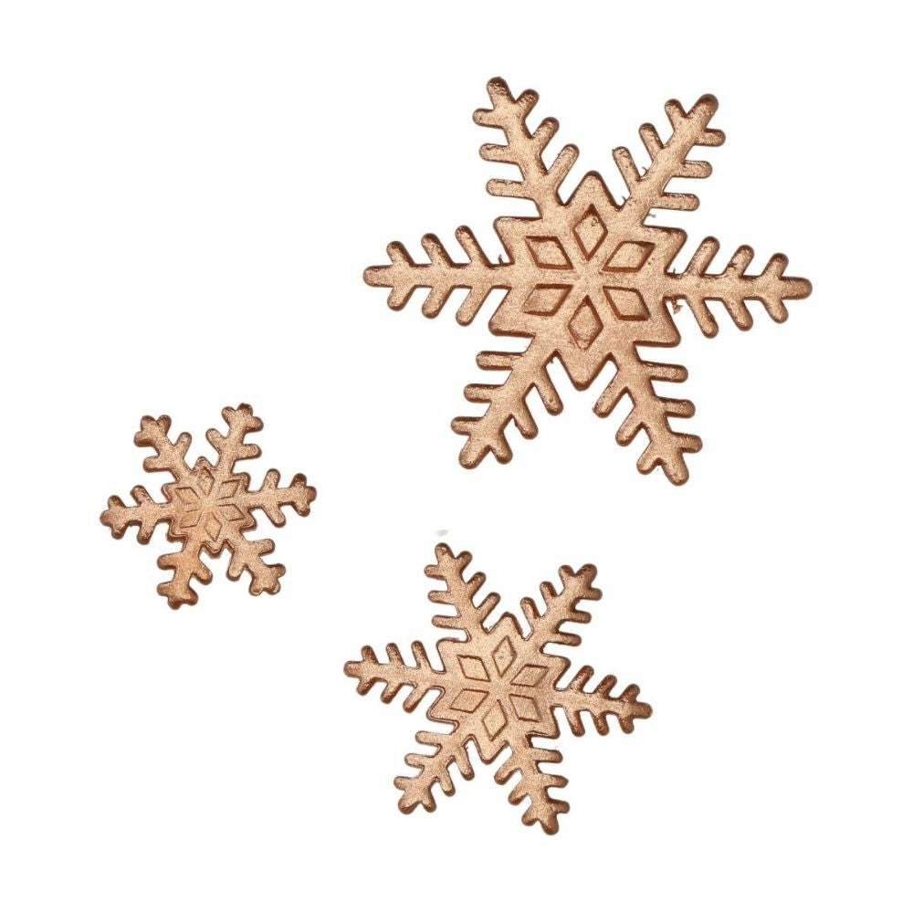 FunCakes Bronze Ice Crystal Mixed Topper Set Of 12