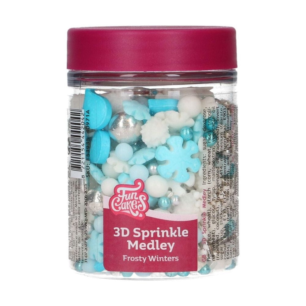 FunCakes Frosty Winters 3D Sprinkle Medley 70g