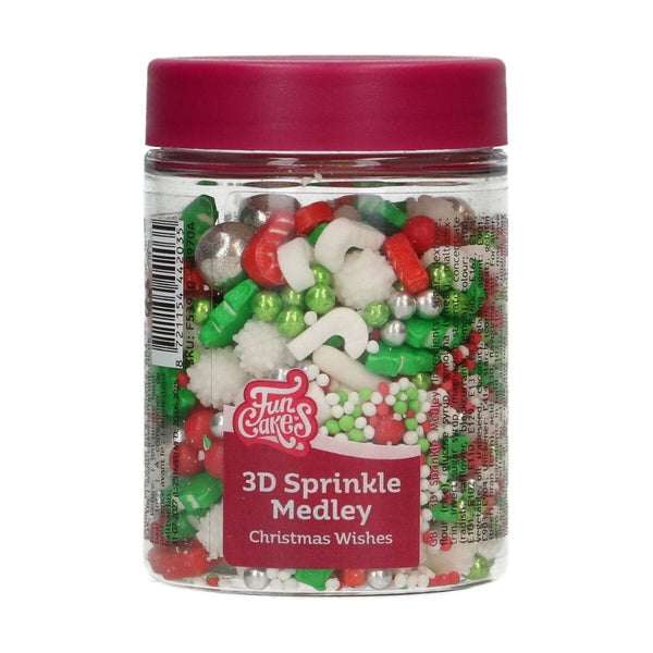 FunCakes Christmas Wishes 3D Sprinkle Medley 70g