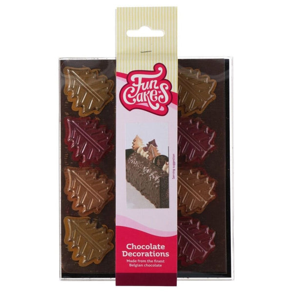 FunCakes Christmas Tree Chocolate Topper Set Of 12