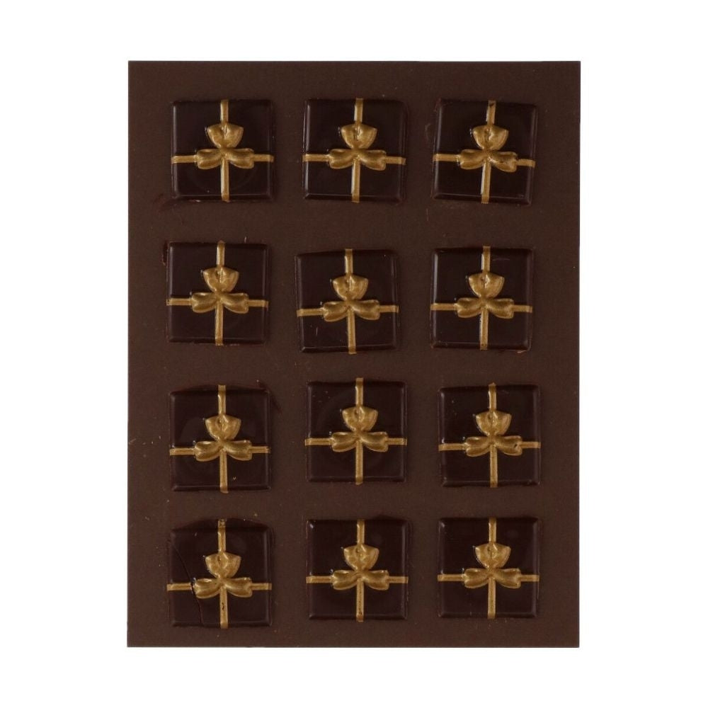 FunCakes Brown & Gold Gift Chocolate Decorations Set Of 12