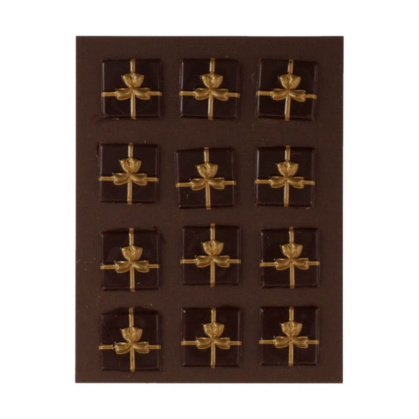 FunCakes Brown & Gold Gift Chocolate Decorations Set Of 12