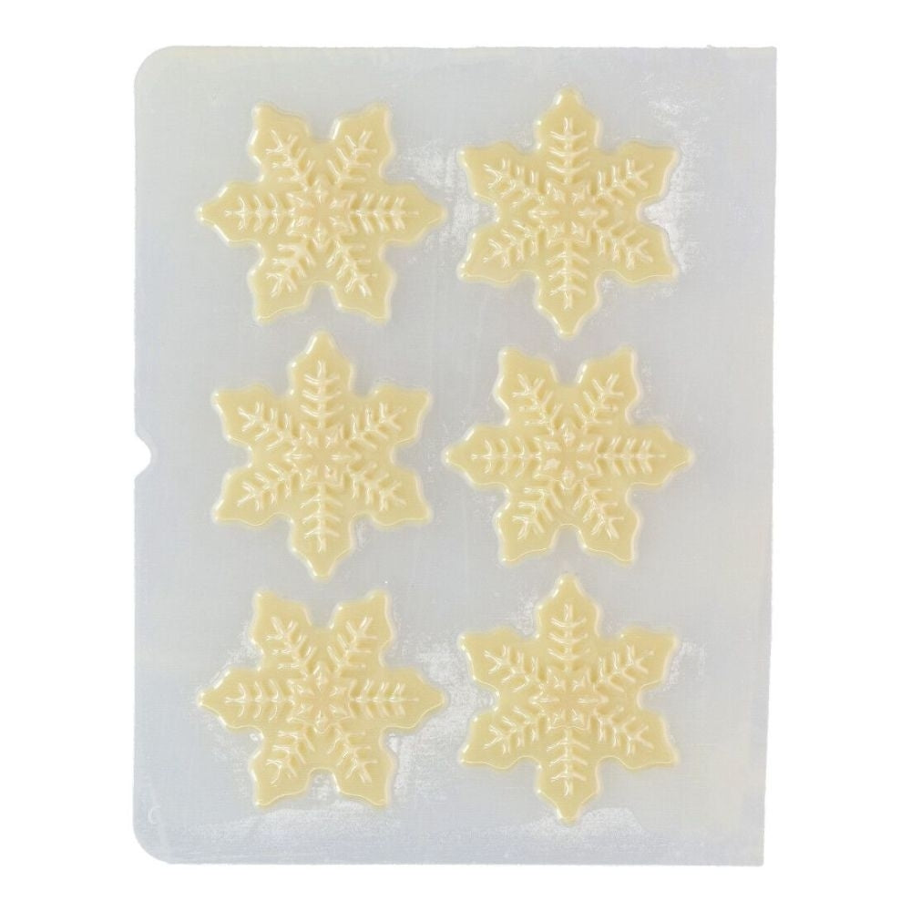 FunCakes Snowflake Chocolate Decorations Set Of 6