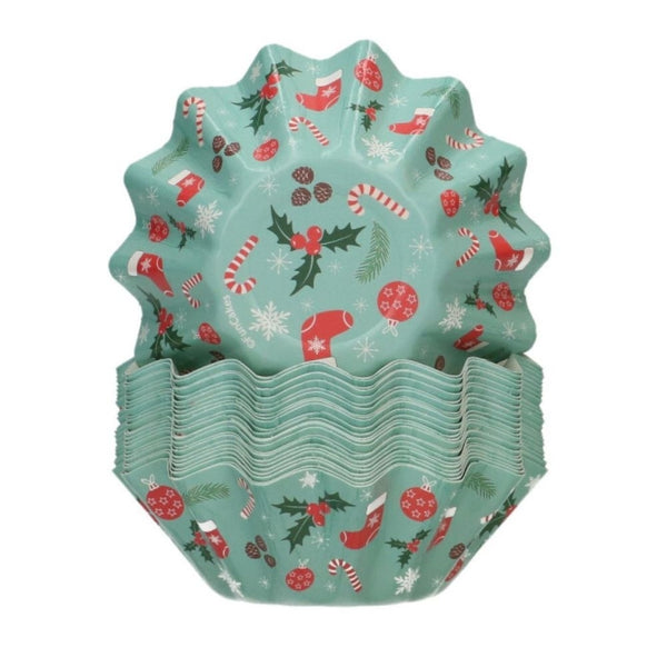 FunCakes Christmas Bloom Baking Cases x 48