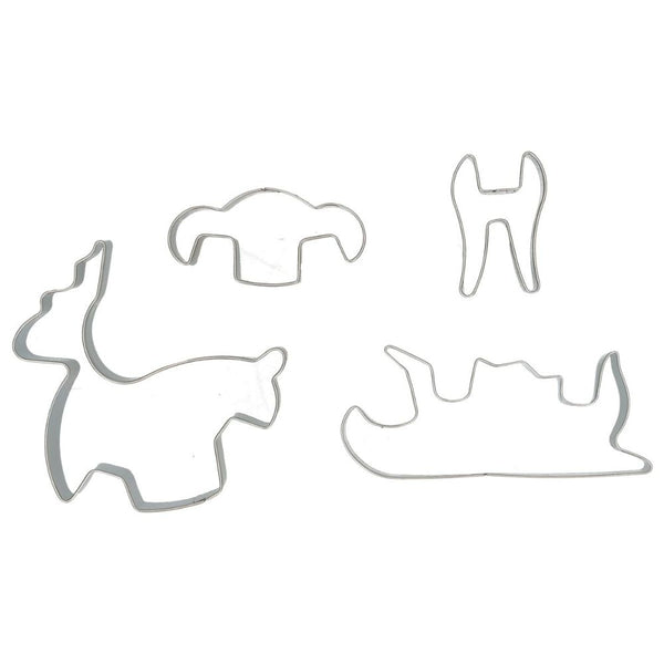 Wilton Christmas Sleigh 3D Cookie Cutter Set Of 4
