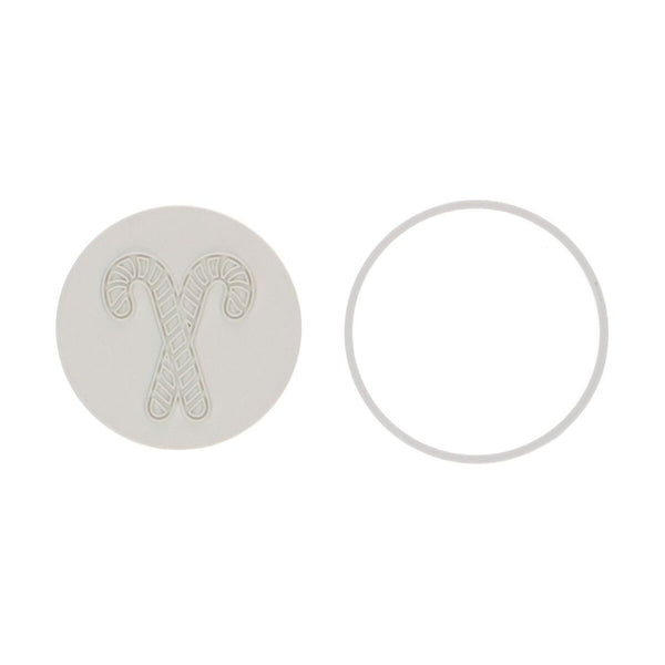 Wilton Candy Cane Cookie Cutter & Stamp