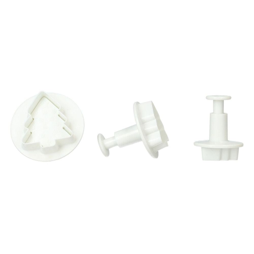 Wilton Christmas Tree Plunger Cutter Set Of 3