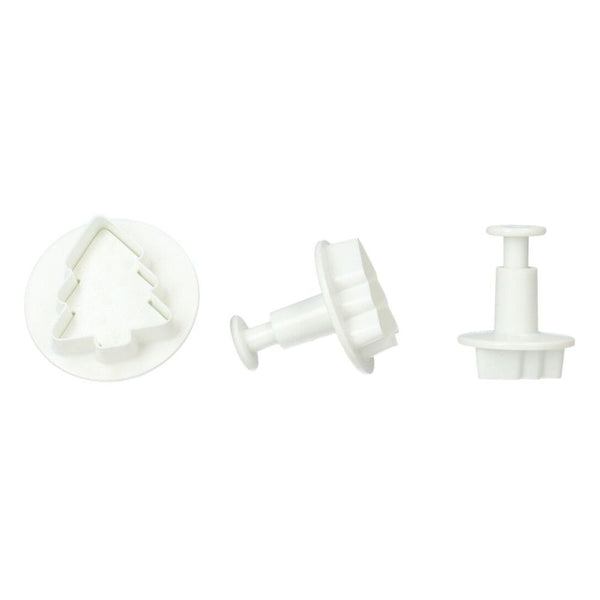 Wilton Christmas Tree Plunger Cutter Set Of 3