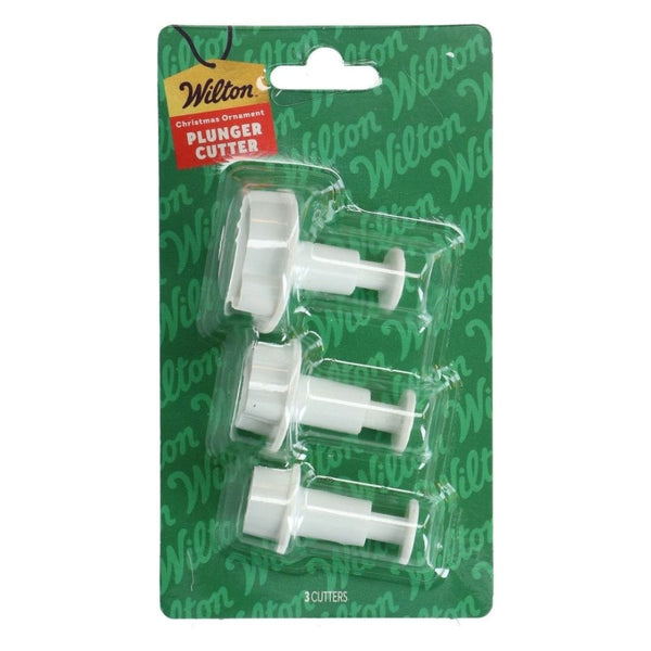 Wilton Christmas Ornament Plunger Cutter Set Of 3