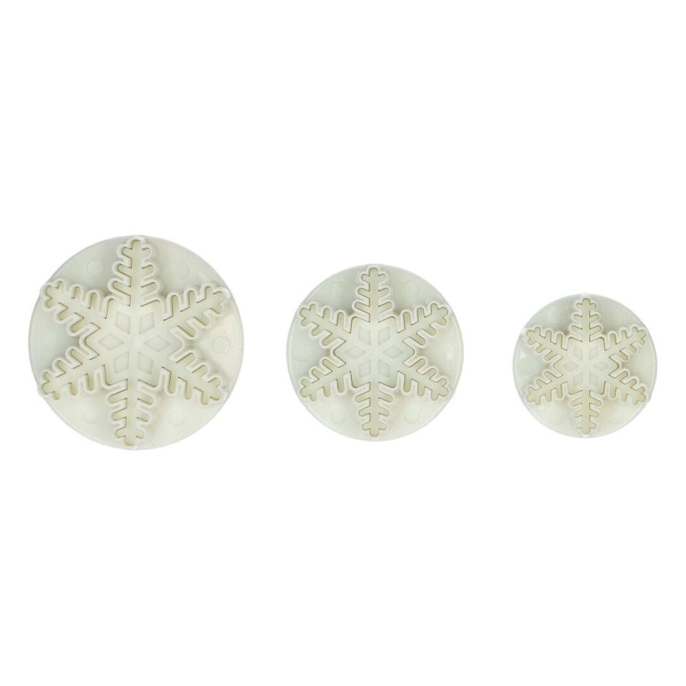 Wilton Snowflake Plunger Cutter Set Of 3