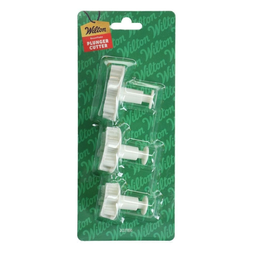 Wilton Snowflake Plunger Cutter Set Of 3
