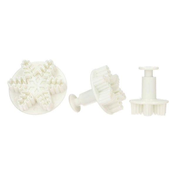 Wilton Snowflake Plunger Cutter Set Of 3