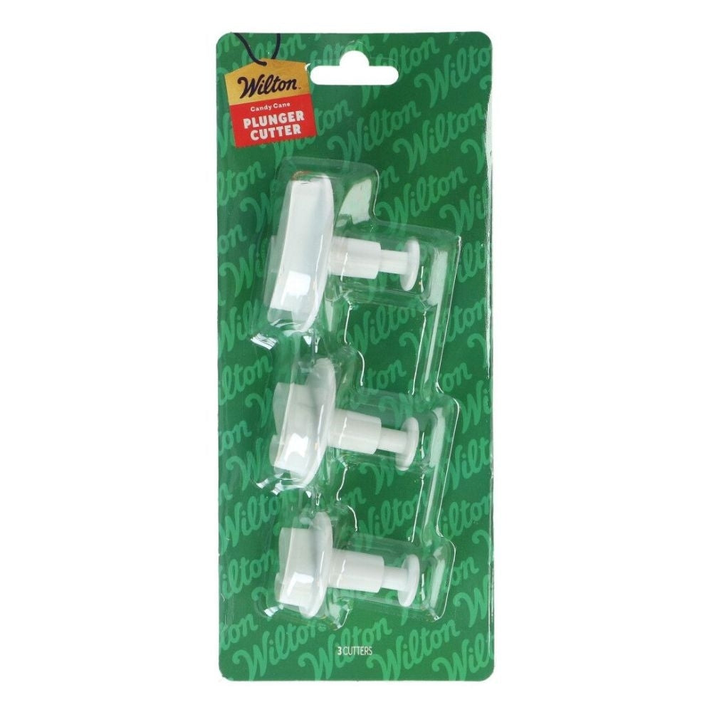 Wilton Candy Cane Plunger Cutter Set Of 3