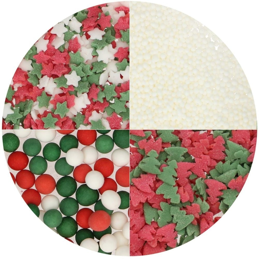 Wilton Traditional Christmas 4-In-1 Sprinkle Mix