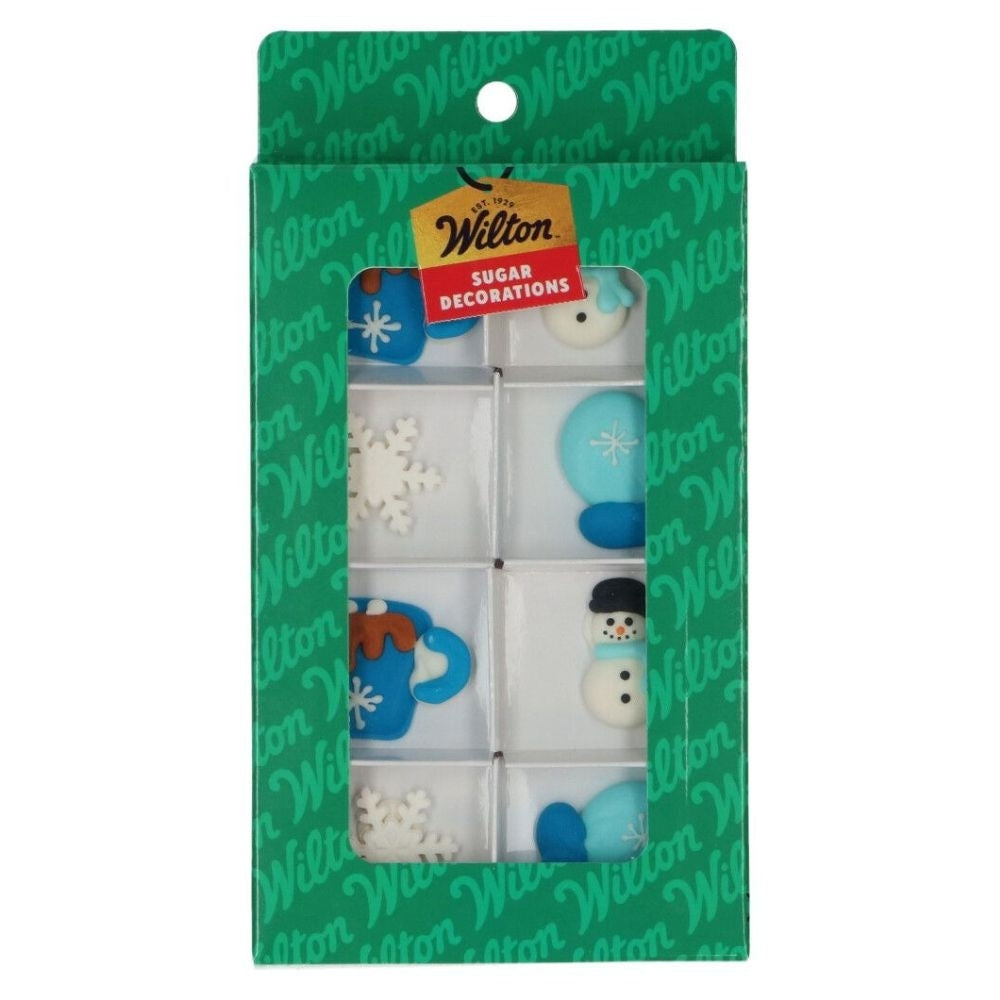 Wilton Cozy Winter Sugar Topper Set Of 8