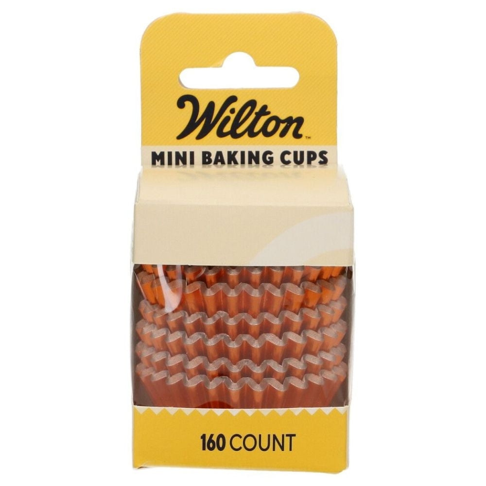 Wilton Orange Metallic Mini Baking Cases x 160