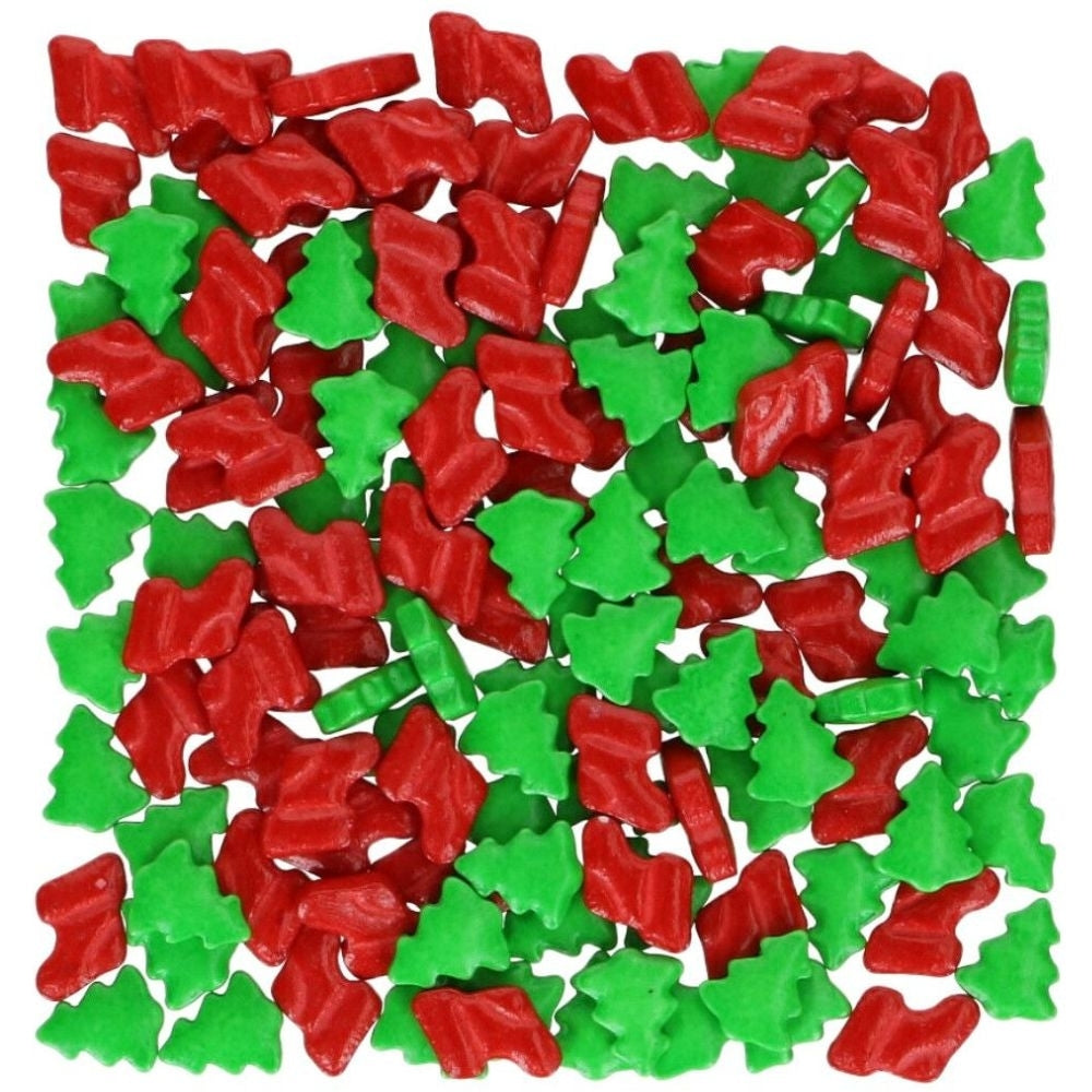 Wilton Holiday Trees & Socks 3D Sprinkle Mix 56g