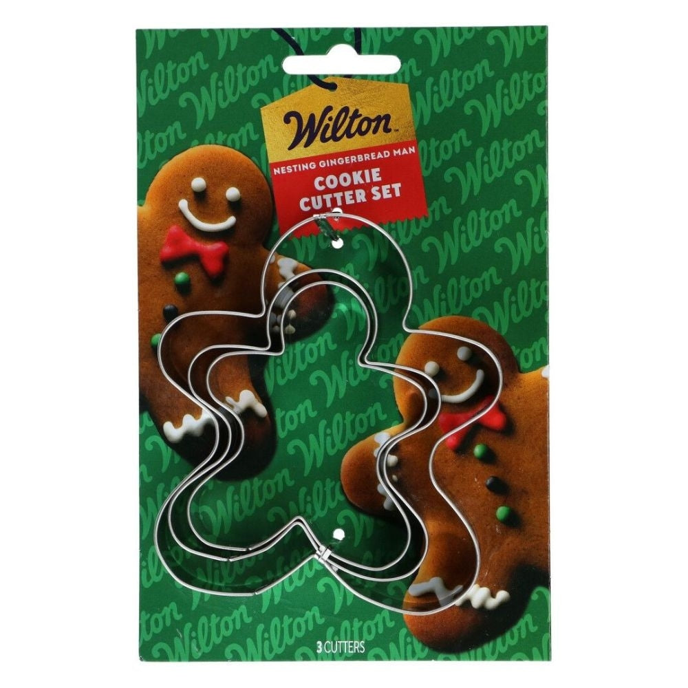 Wilton Gingerbread Man Nesting Cookie Cutter Set Of 3