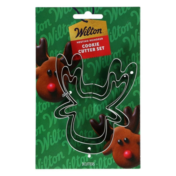 Wilton Reindeer Nesting Cookie Cutter Set Of 3