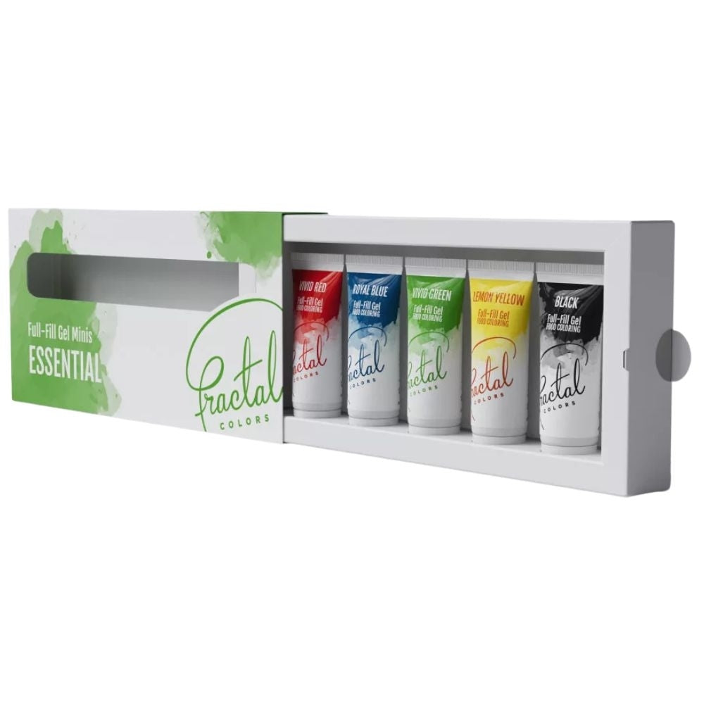 Fractal Colors Essential Full-Fill Gel Food Colouring Minis Set Of 5