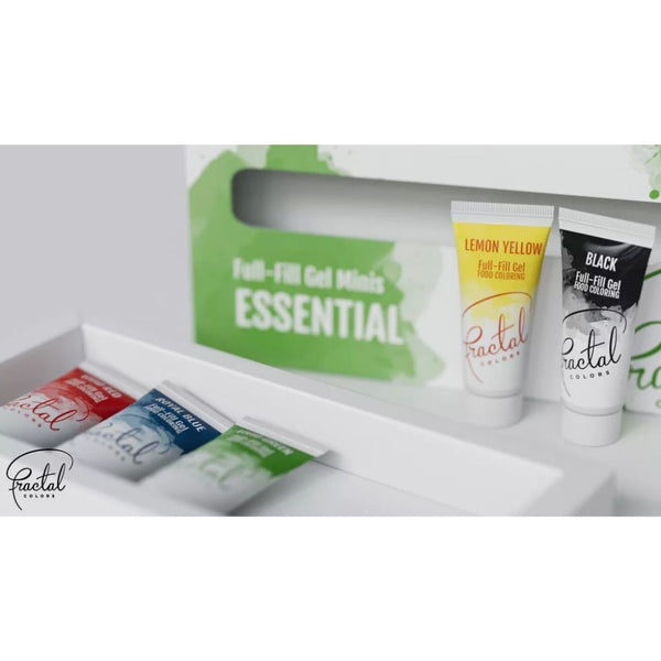 Fractal Colors Essential Full-Fill Gel Food Colouring Minis Set Of 5
