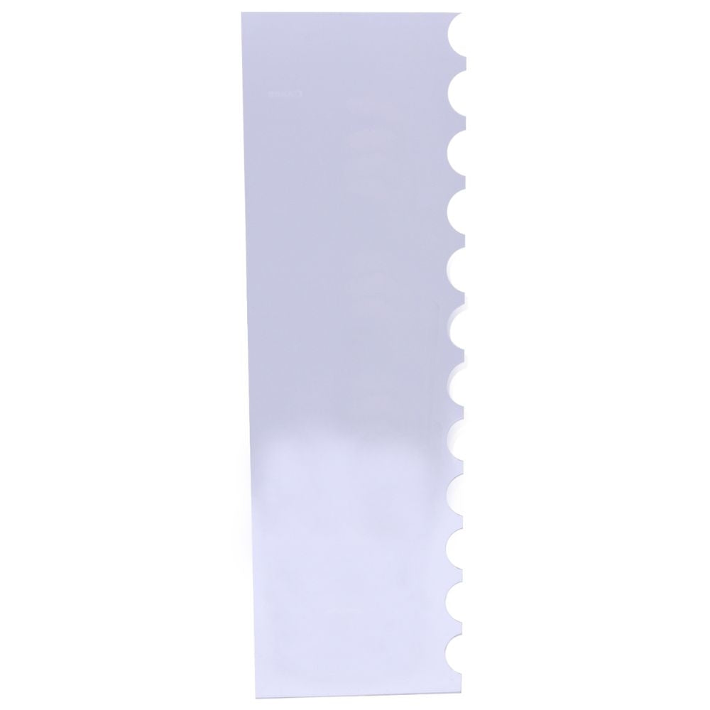 PME Scallop Stripes Tall Patterned Edge Side Scraper