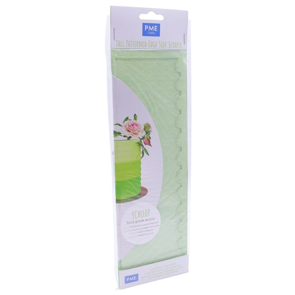 PME Scallop Stripes Tall Patterned Edge Side Scraper