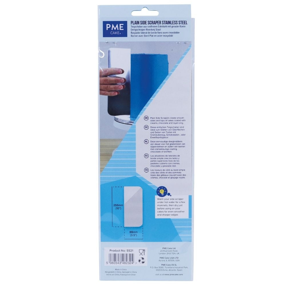 PME 10" Extra Tall Steel Side Scraper