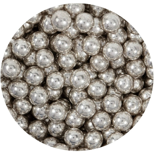 PME Silver 4mm Sugar Pearls 25g