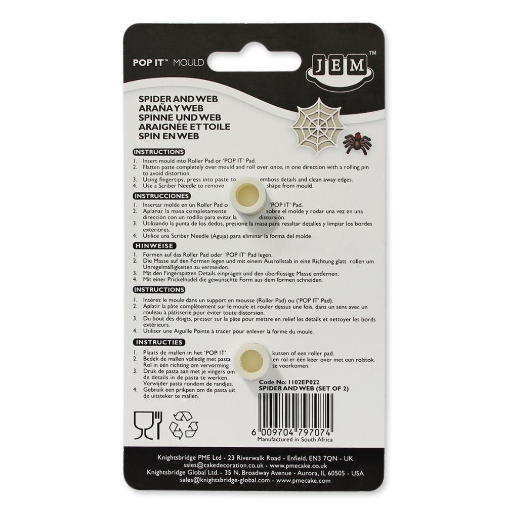PME Spider And Web Pop It Mould Set Of 2