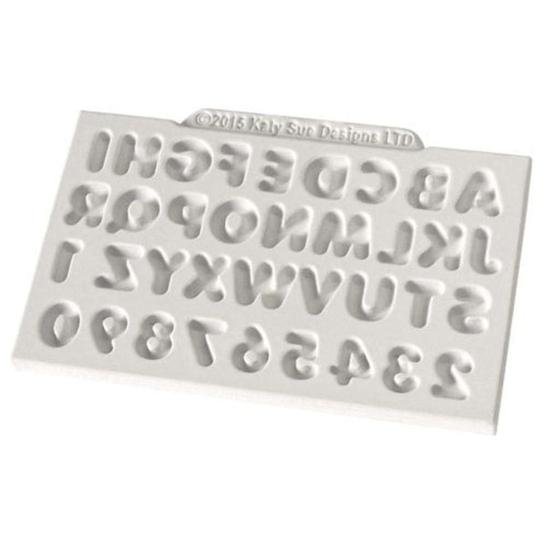 Katy Sue Designs Mini Domed Alphabet & Numbers Silicone Mould