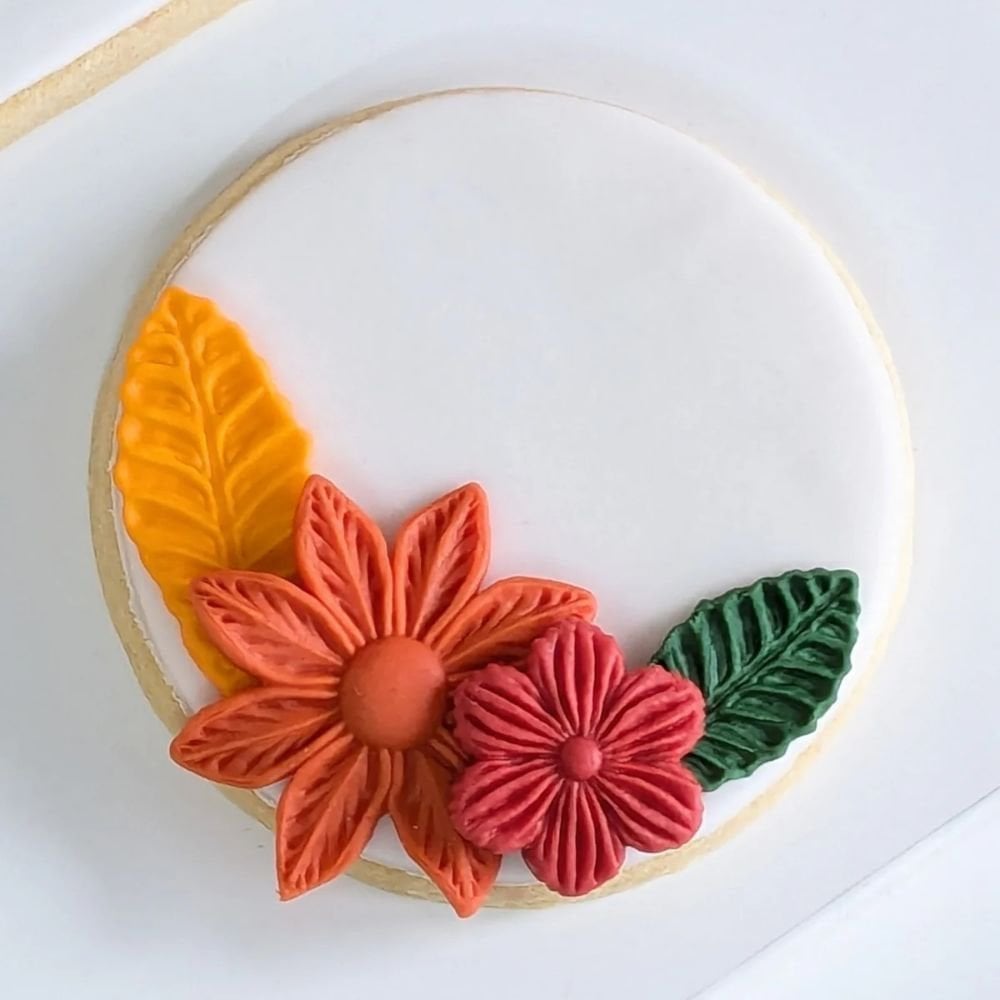 Katy Sue Designs Fantasy Flowers & Leaves Silicone Mould