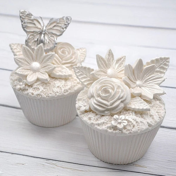 Katy Sue Designs Fantasy Flowers & Leaves Silicone Mould